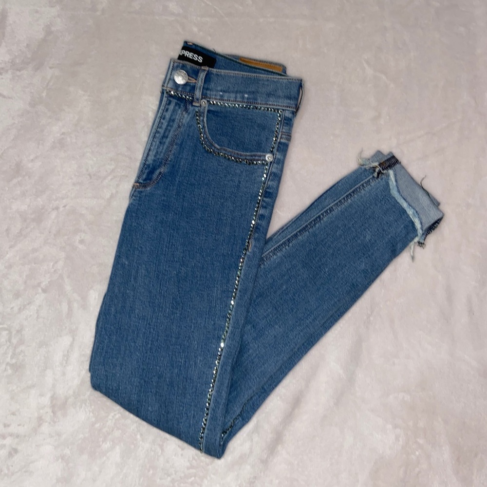Rhinestone Express Jeans